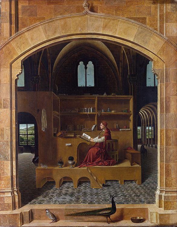 Antonello da Messina Saint Jerome in his Study (nn03) Germany oil painting art